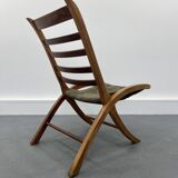 Leather vintage armchair, 1970s