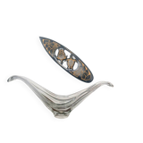 Large glass bowl Pompeii – Illuminated sculpture with free lines