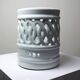 Porte-pinceaux porcelaine réticulée céladon Corée style Joseon XXe