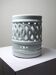 Celadon reticulated porcelain brush holder, Korea, Joseon style, 20th century.