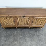 Enfilade en bambou fendu, années 60