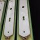 Set of 4 porcelain cleanliness plates