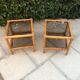 Paire de chevets rotin