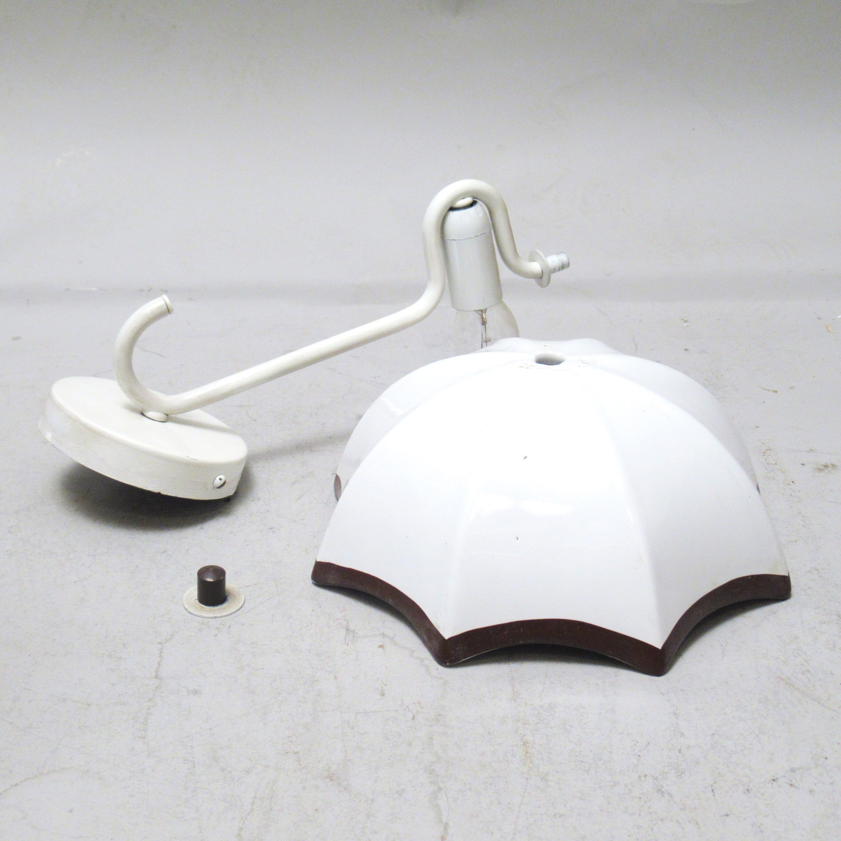 Ceramic wall lamp umbrella 70s