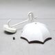 Ceramic wall lamp umbrella 70s