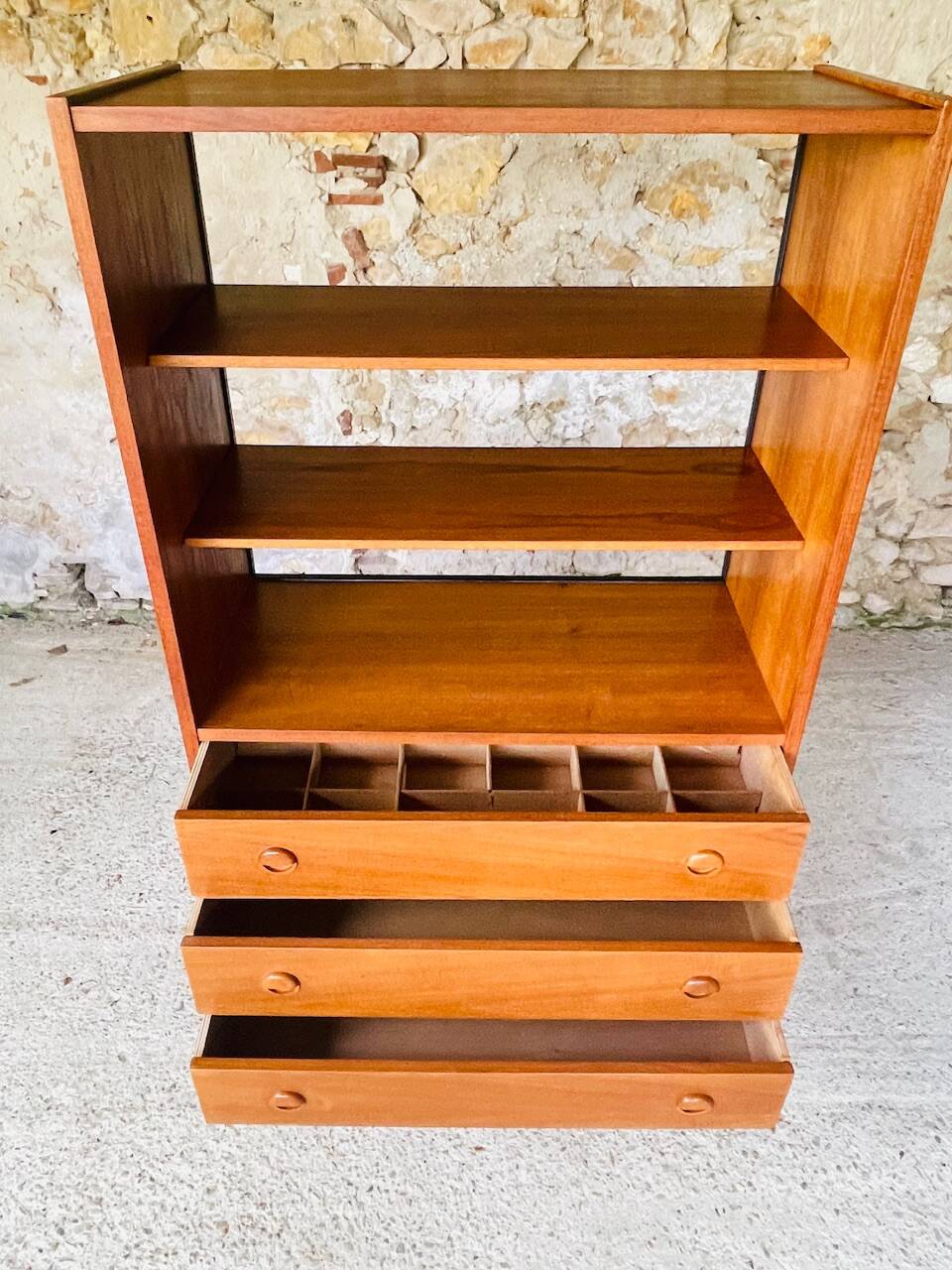 Vintage teak wall unit, circa 1960's