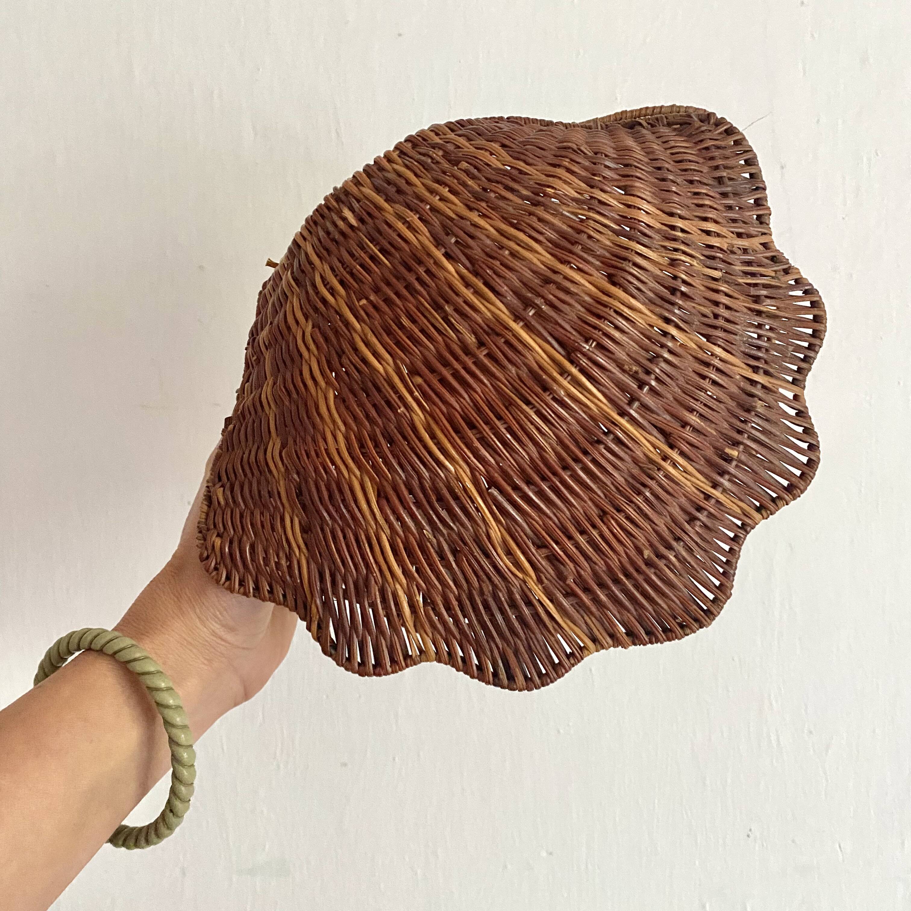 Rattan shell box