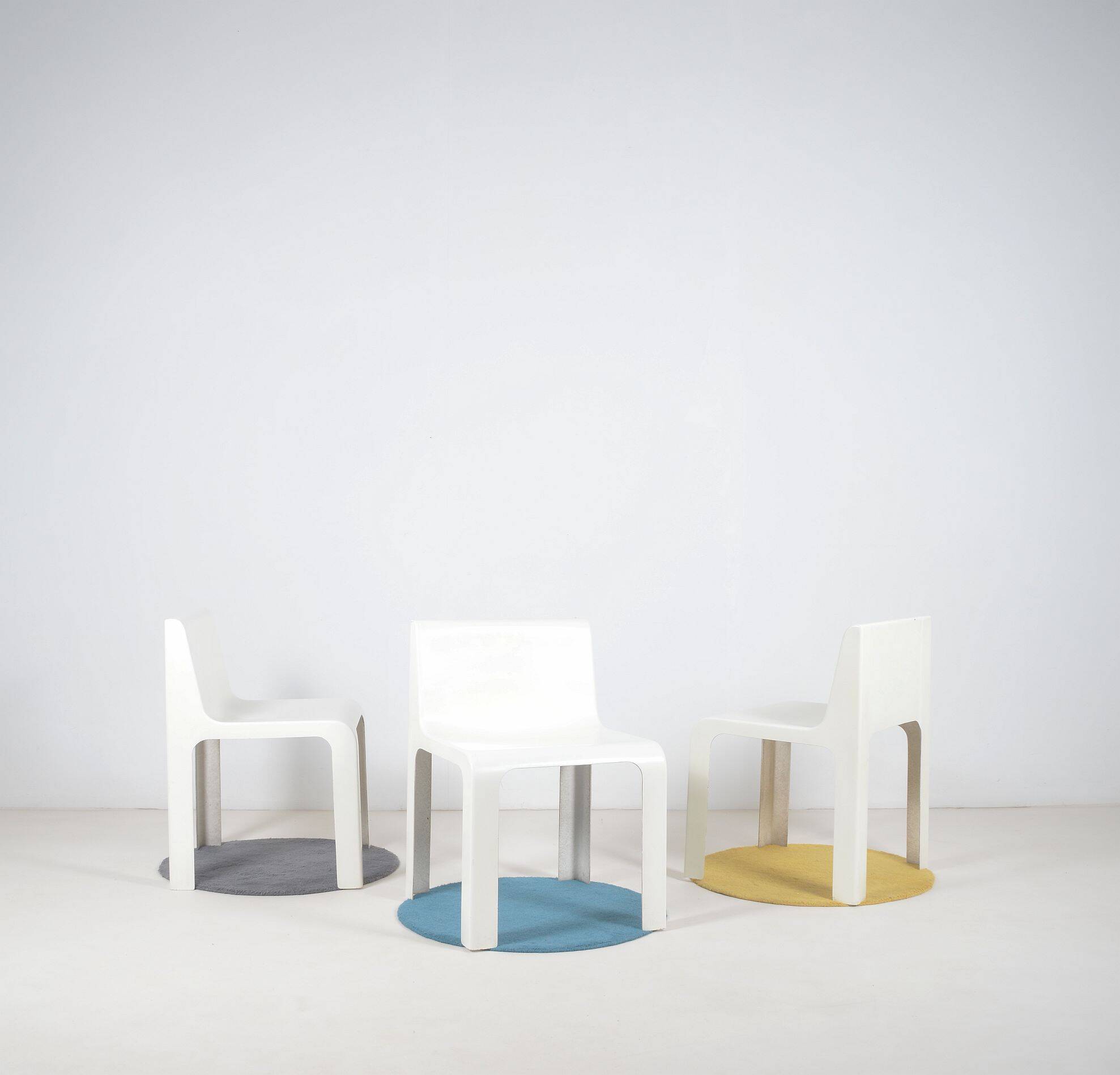 Set of 3 OZOO 600 chairs by Marc Berthier for Roche Bobois, 1970