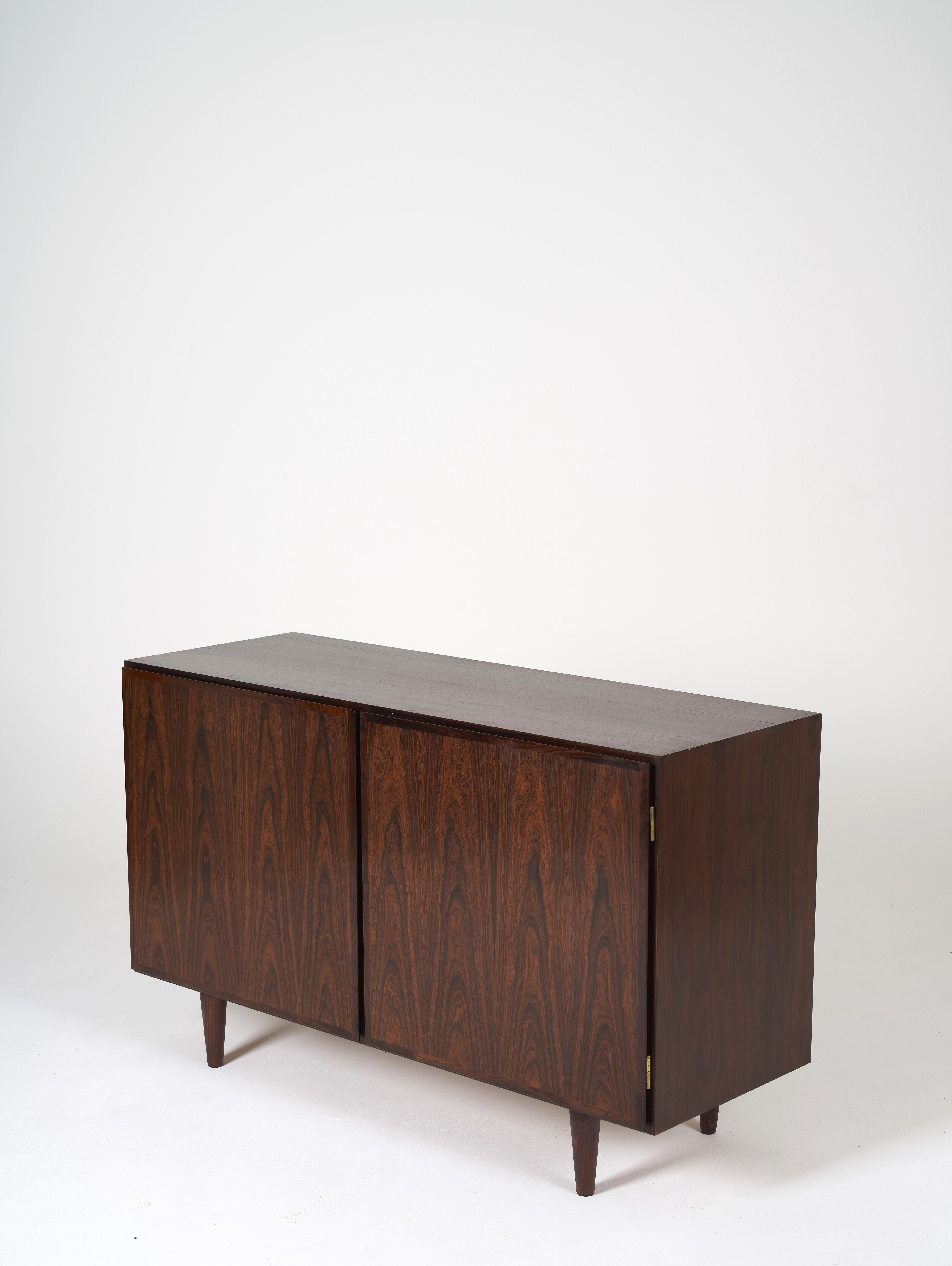 Pair of Scandinavian rosewood sideboards Omann Jun 1960s