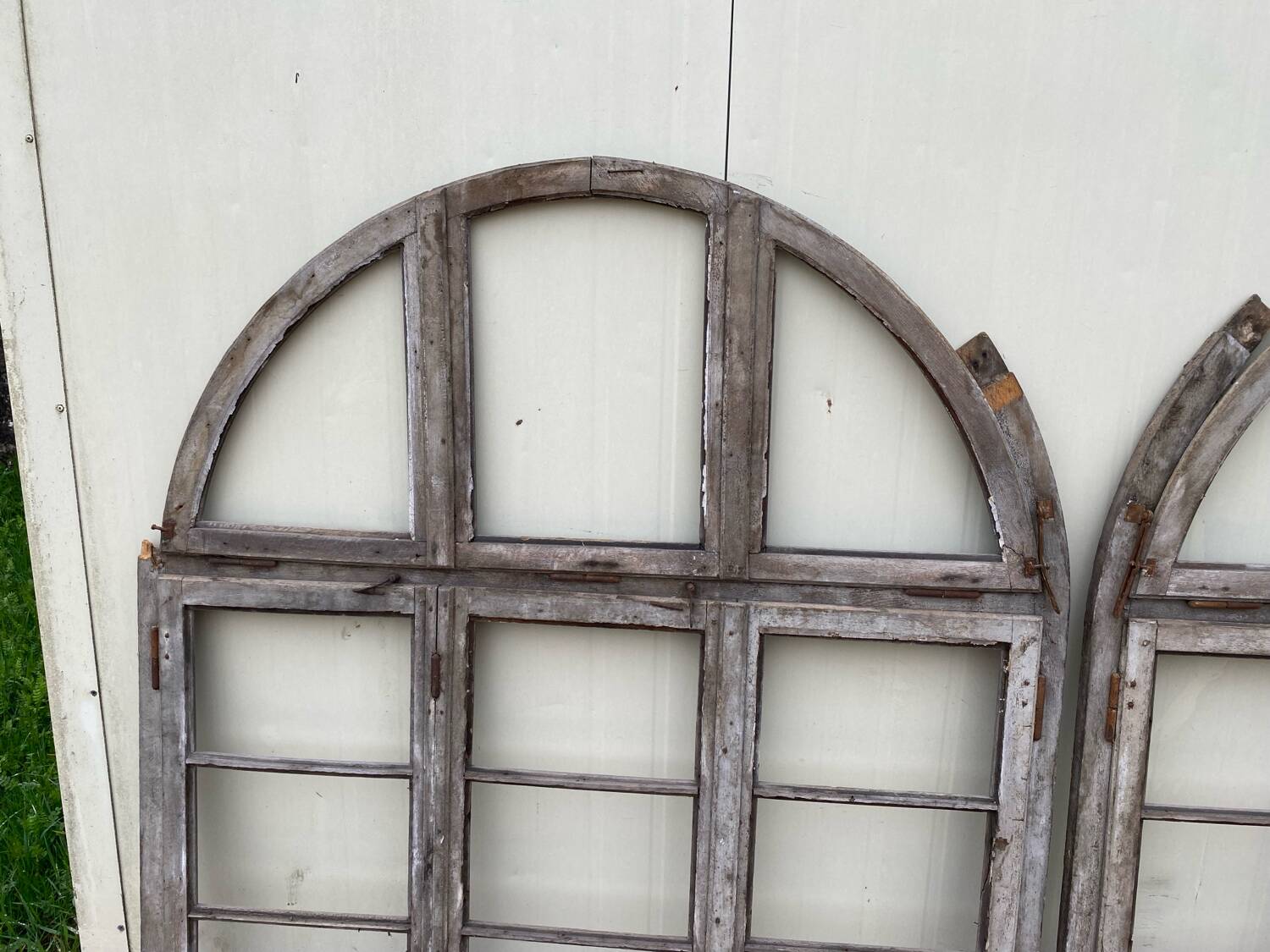 Factory window frame pair