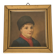 Old portrait under glass - gilded wooden frame
