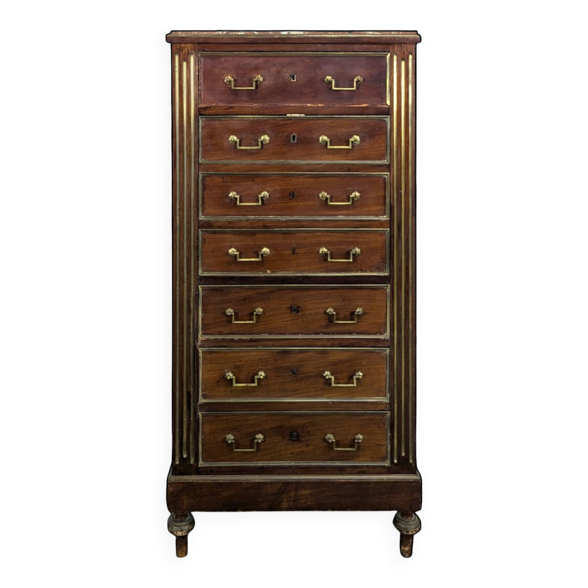 Louis XVI style trompe l'oeil weekly secretary