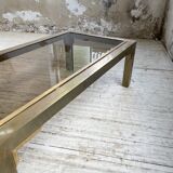 Table basse en laiton années 60
