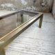 60s brass coffee table