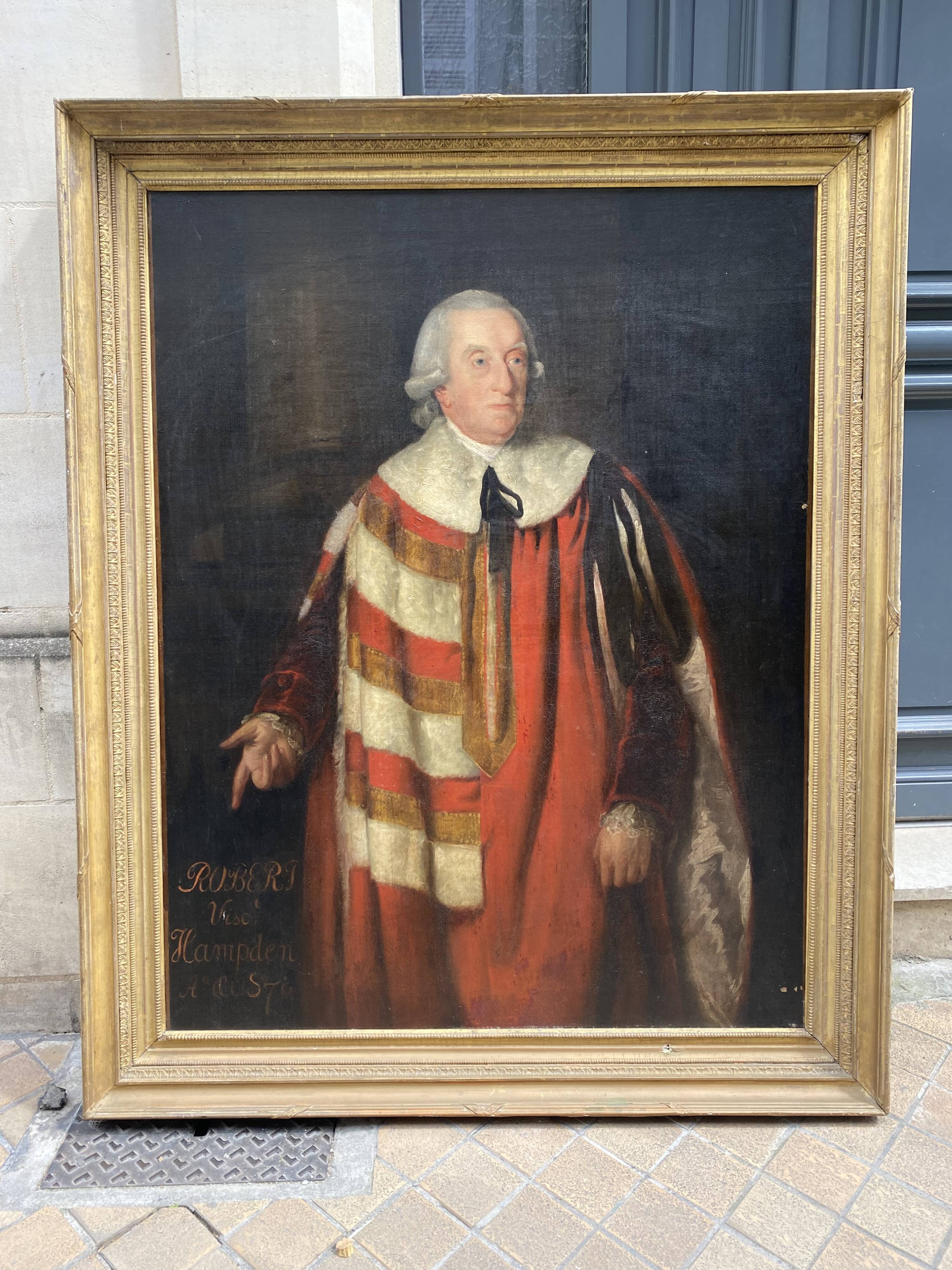 English portrait XVIII th century