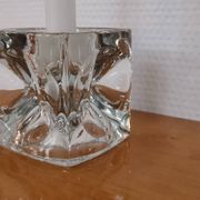 Bohemian crystal candle holder Rudolf Jurnikl for Rudolfova 60'S