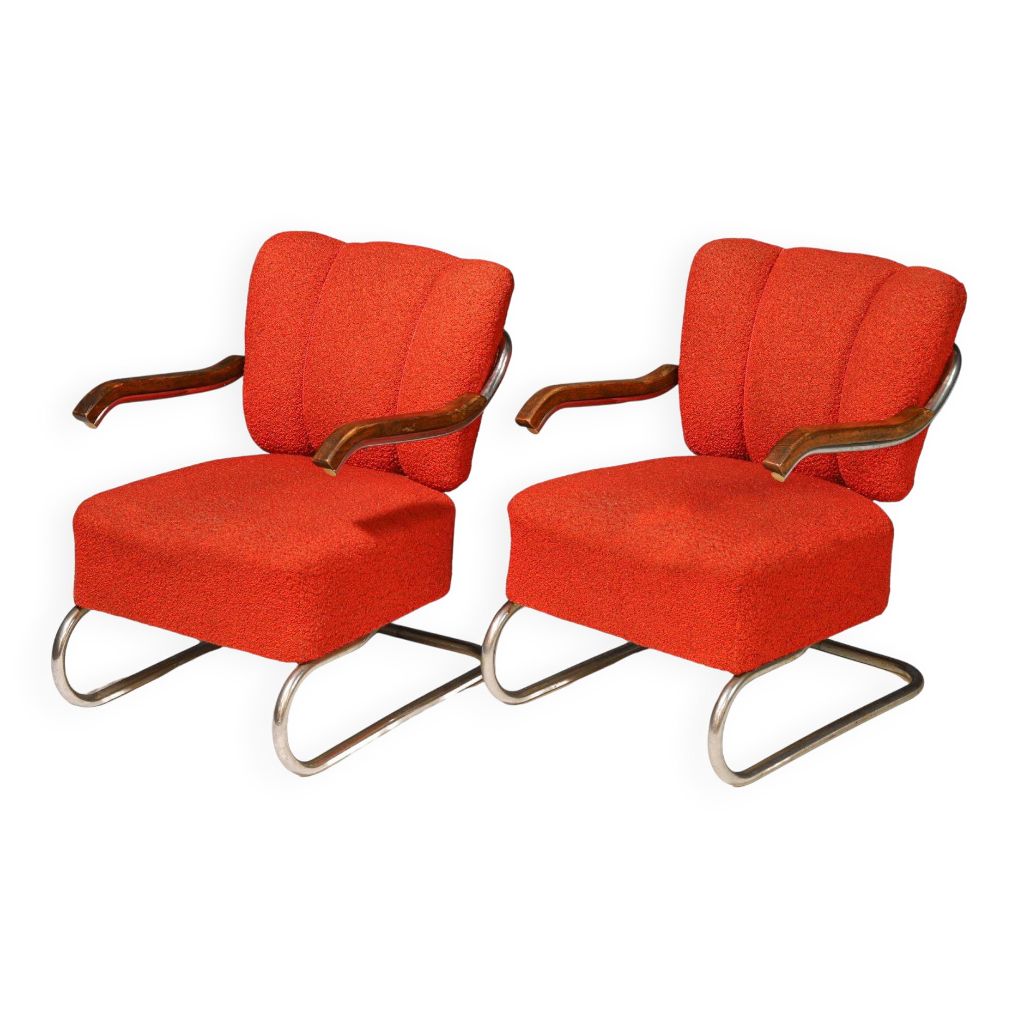 Pair of Bauhaus cantilever armchairs | Thonet, 1930s