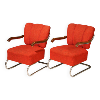 Pair of Bauhaus cantilever armchairs | Thonet, 1930s