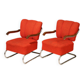 Paire de fauteuils cantilever Bauhaus | Thonet, années 1930
