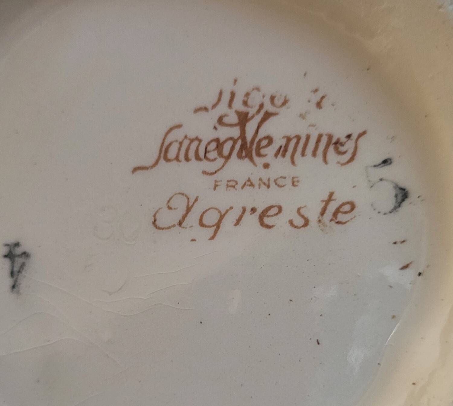 ​Pot à Lait ou Crémier Digoin Sarreguemines "Agreste" – Circa 1930