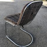 4 chromed chairs Cidue