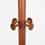 Rare large “No. 20” teak coat rack by Søren Nissen & Ebbe Gehl for Aksel Kjersgaard / 1960s / 1970s / Mid Century Danish Modern Design