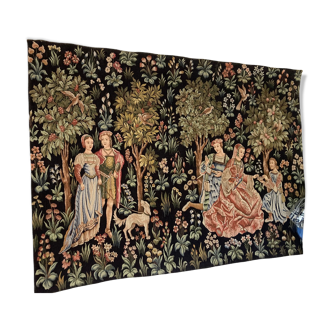 Tapestry of hallucinated gallant scene