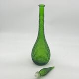 Empoli Italian Glass Carafe / Bottle, Vintage