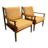 Paire de fauteuils attribués à Grete Jalk