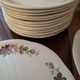 Vintage tableware service in Gien earthenware, "Champs" model with roses – An