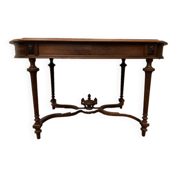 Table bureau Napoléon III en palissandre et placage XIX siècle