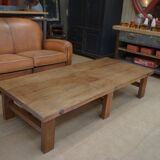Table basse 6 pieds en chêne massif 1950