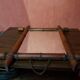 Old wooden mirror bamboo style decoration 38x45 vintage