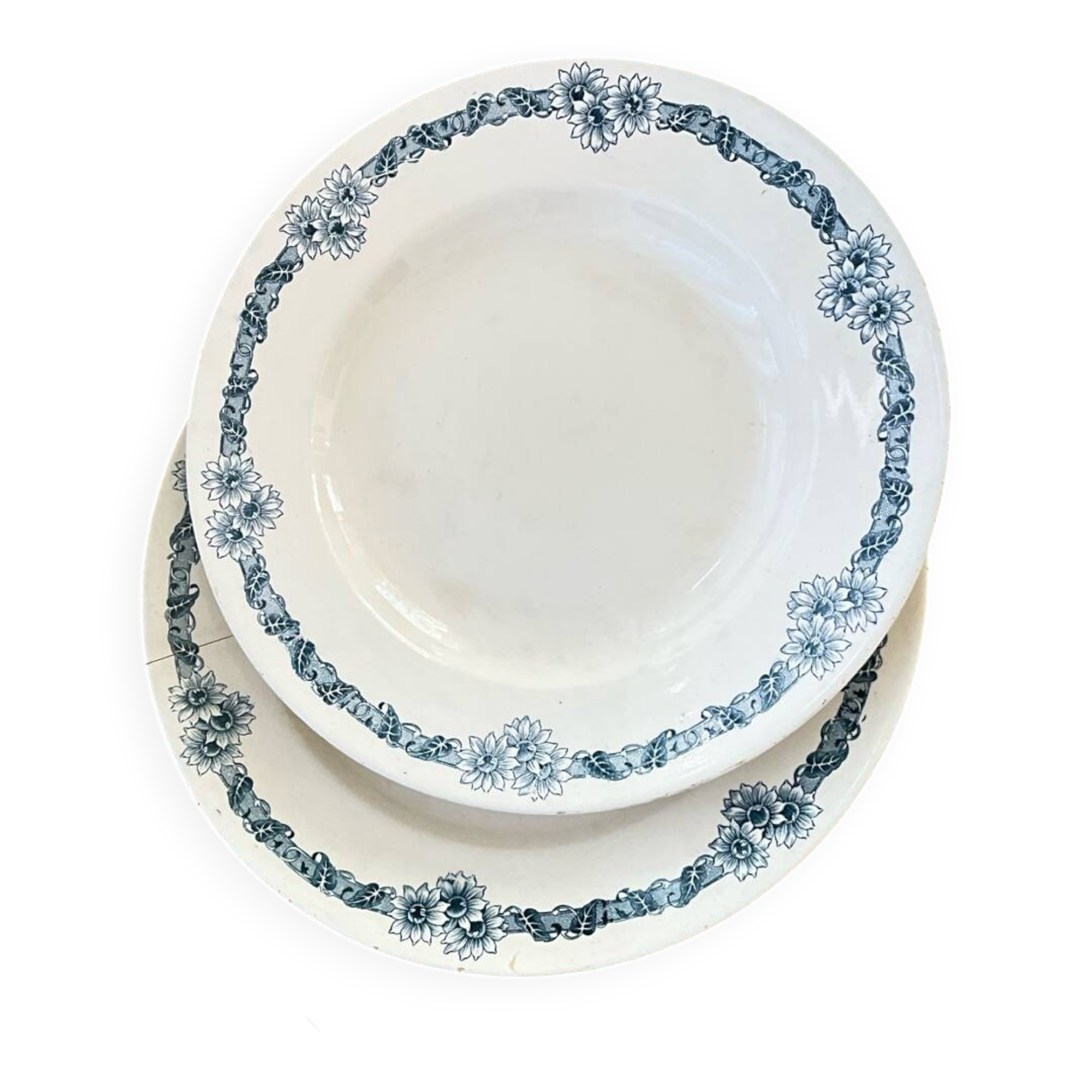 2 plats porcelaine de longchamp