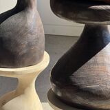 Pawn Brown - Stool, side table in the shape of a brown pawn.