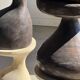 Pawn Brown - Stool, side table in the shape of a brown pawn.