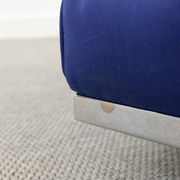 Cassina LC2 3seat Sofa by Charlotte Perriand, Le Corbusier and Pierre Jeanneret in blue fabrics