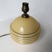 Lampe de table opaline Art Déco tchécoslovaquie