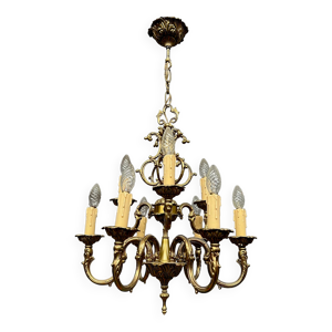 lustre rococo, bronze