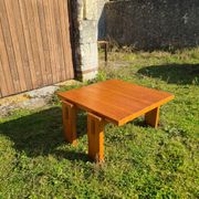 Solid pine coffee table, 1970s