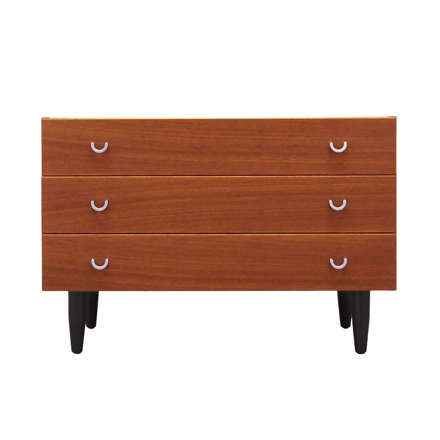 Teak chest of drawers, Scandinavian design, 1970s, manufacture: ÆJM Møbler