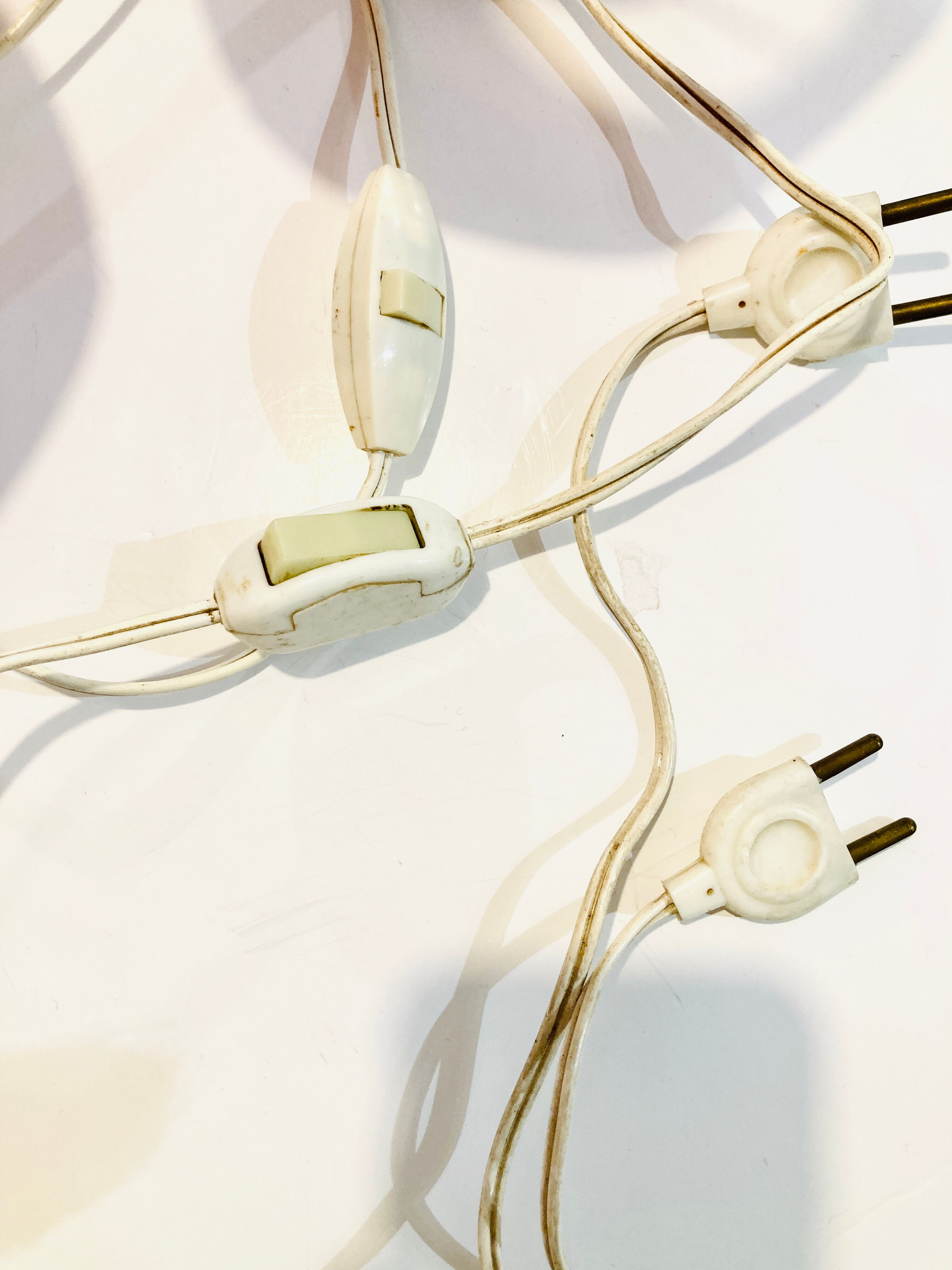 2 bedside lamps pink spirit 40s-50s