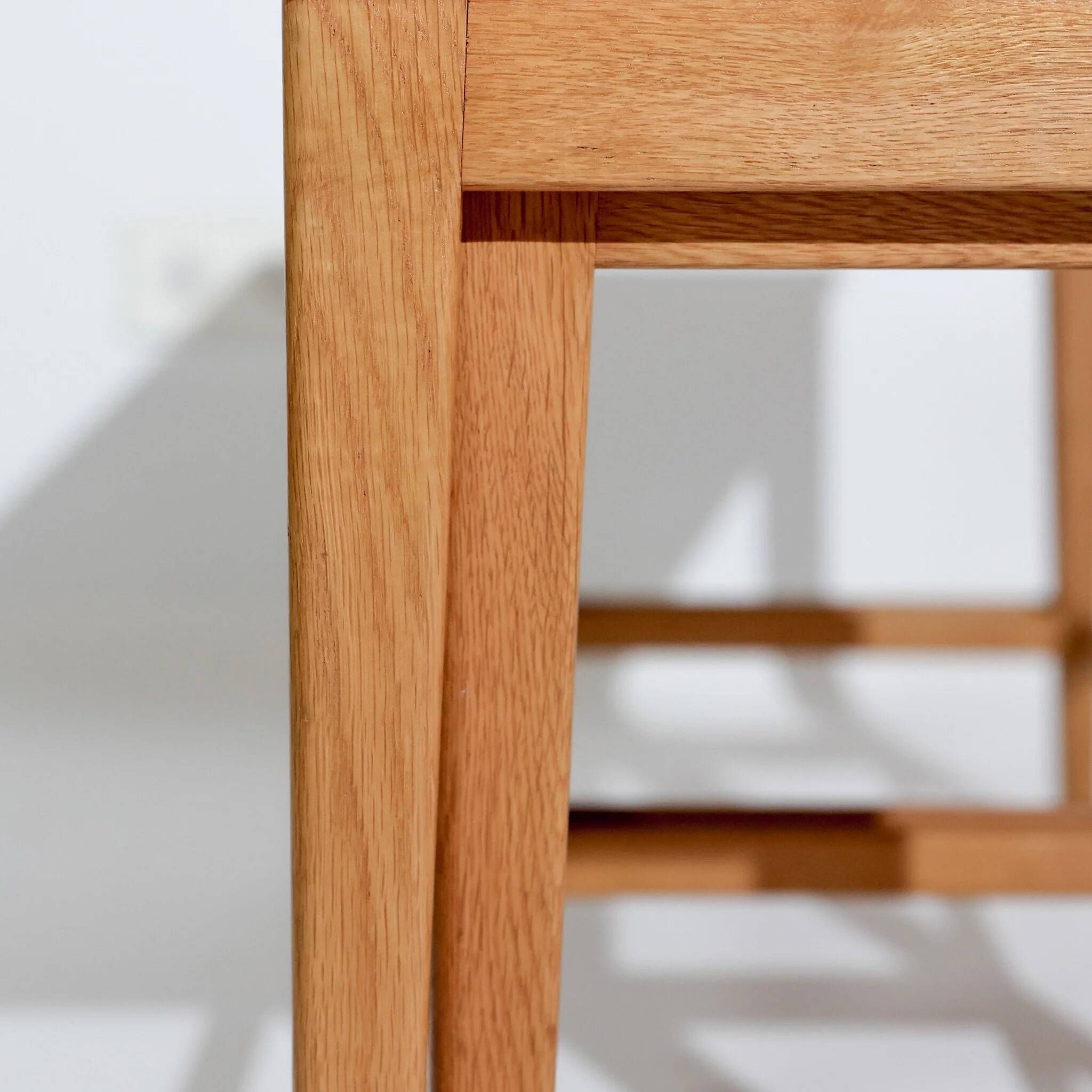Vintage set of three nesting tables by Bra Bohag, Bjärnum, teak, 1960s.