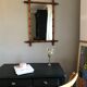 Vintage bamboo mirror 75 x 100 cm
