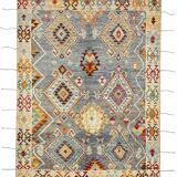 Handmade Tribal Decorative 210 cm x 307 cm Multicolor Wool Carpet