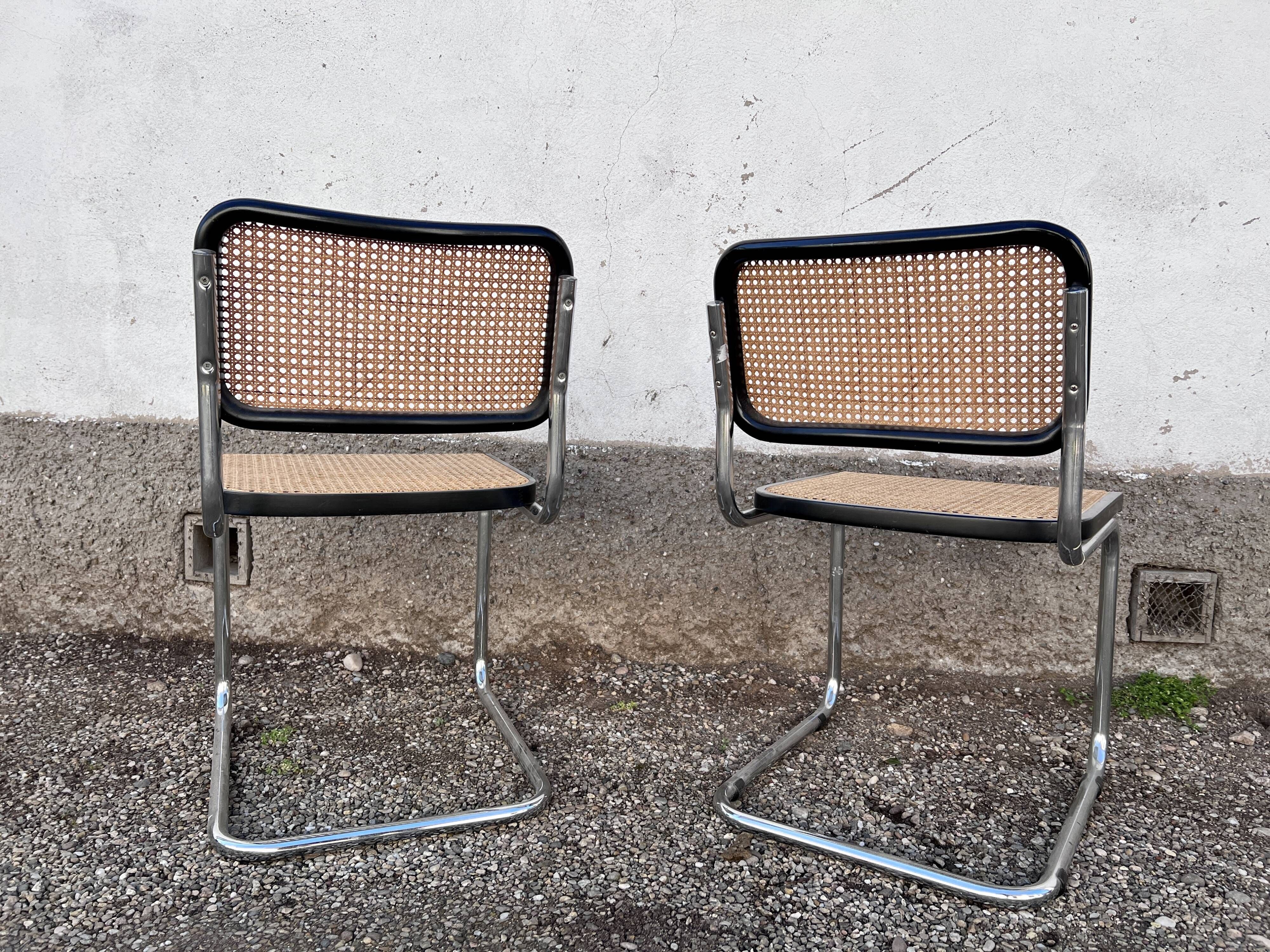 Pair of Cesca B32 chairs by Marcel Breuer, 1950