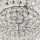 Grand lustre en laiton nickelé Bakalowits avec cristaux en diamant, Autriche, 1950