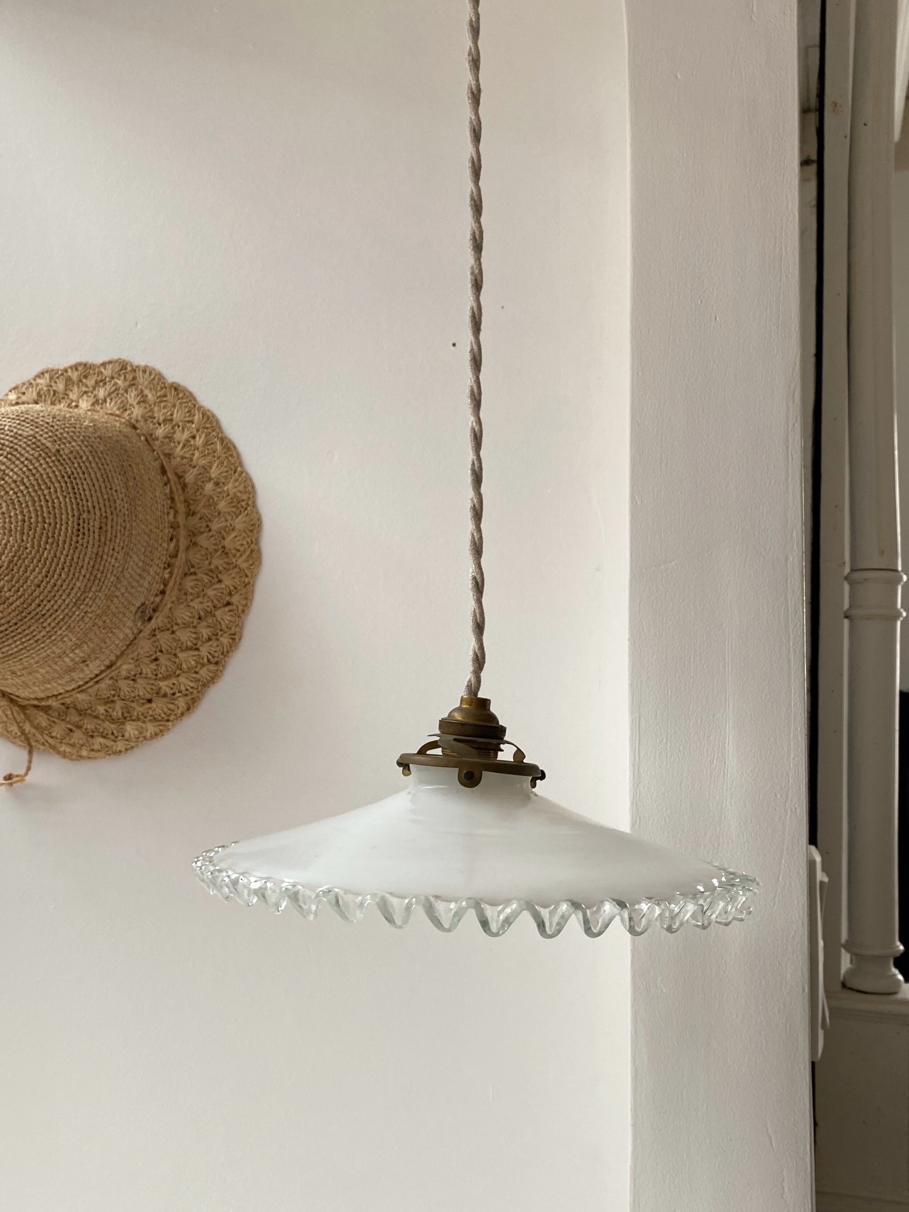 Opaline pendant light