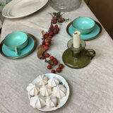 Set of 2 antique tea cups made in France