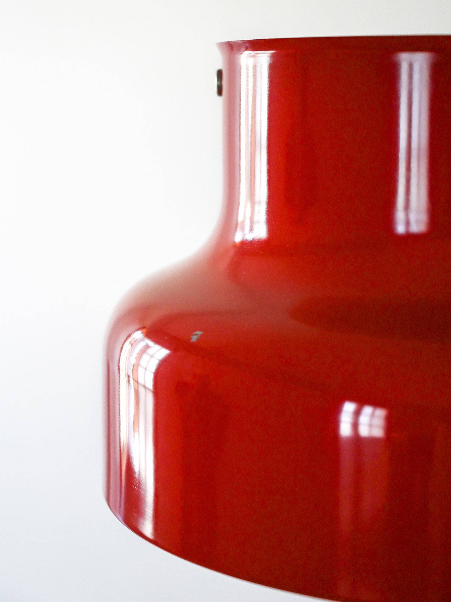 Swedish “Bumling” red pendant lamp by Anders Pehrson